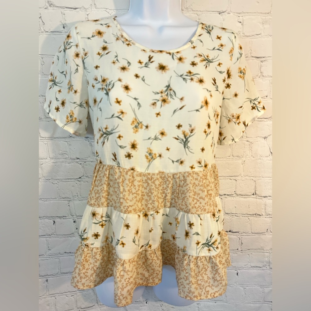 Paper Crane Peplum top-size S